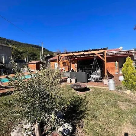 וילה Ma Maison En Bois Avec Jacuzzi לאוולאנה